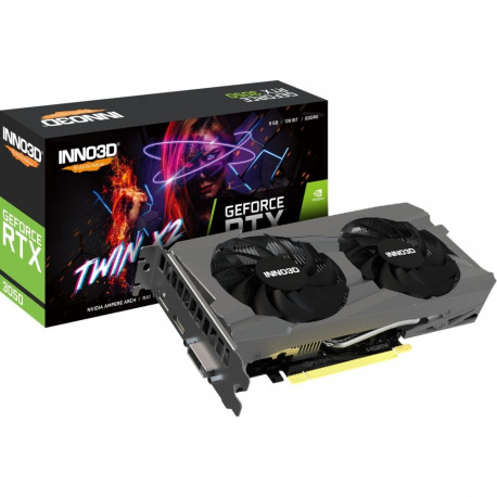 GeForce videokaart RTX 3050 TWIN X2 madala hashimääraga 1x DisplayPort, 1x HDMI 2.1