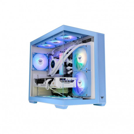 View 380 TG ARGB  (hellblau, Tempered Glass x 2)