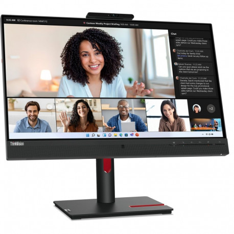 Lenovo ThinkVision T24mv-30, LED monitor - 23.8 - black, Full HD, IPS, HDMI, DisplayPort, USB-C, Piv