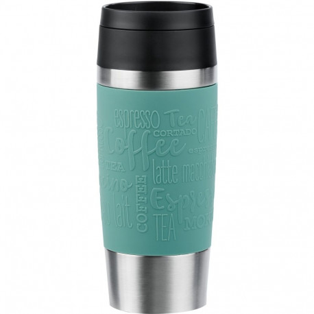 Emsa TRAVEL MUG Classic thermal mug (petrol/stainless steel, 0.36 liters)