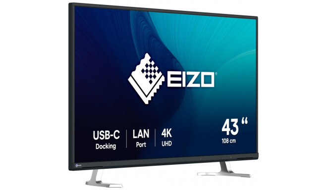 EIZO EV4340X-BK, LED monitor - 42.5 - black, UltraHD/4K, IPS, remote control, USB-C