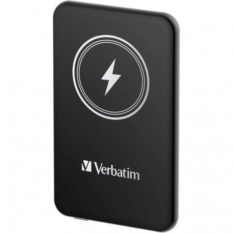 Verbatim Wireless Power Bank Charge 'n' Go 5,000mAh (black, Qi, PD 3.0, Quick Charge 3.0)