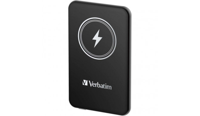 Verbatim Wireless Power Bank Charge 'n' Go 5,000mAh (black, Qi, PD 3.0, Quick Charge 3.0)