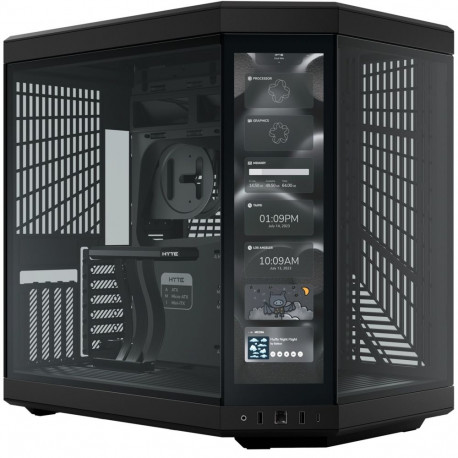 HYTE Y70 Touch Infinite , Tower case (black, Tempered Glass x 2)