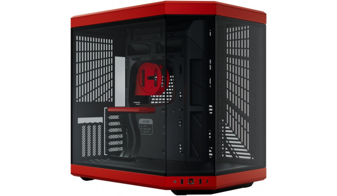 HYTE Y70 , tower case (red, tempered glass)