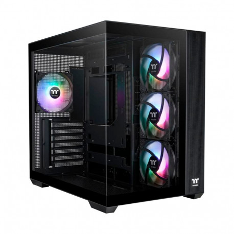 View 380 TG ARGB Black (schwarz, Tempered Glass x 2)