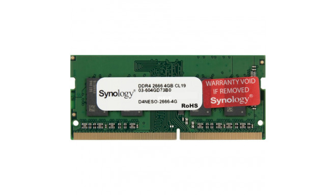 Synology DDR4 - 4GB -2666, Single memory (D4NESO-2666-4G)