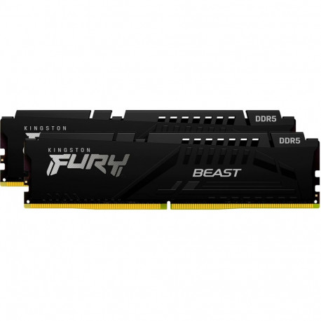 DIMM 64 GB DDR5-6400 (2x 32 GB) Dual-Kit (schwarz, KF564C32BBEK2-64, FURY Beast, INTEL XMP, AMD EXPO