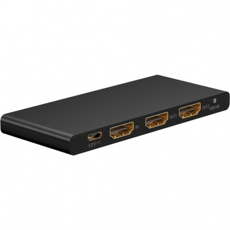 HDMI Splitter 1 auf 2 (4K @ 60Hz) (schwarz)