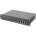 Digitus network set 254 mm (10") - 6HE, 312 x 300 mm (W x D), IT cabinet (black, incl. 6HE wall hous