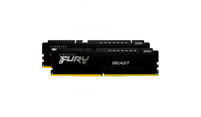 Kingston FURY DDR5 - 64GB - 6000 - CL - 30 (2x 32 GB) dual kit, RAM (black, KF560C30BBEK2-64, Fury B