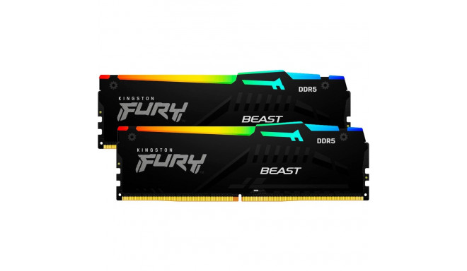 Kingston FURY DDR5 - 32GB - 6400 - CL - 32 (2x 16 GB) dual kit, RAM (black, KF564C32BBAK2-32, FURY B