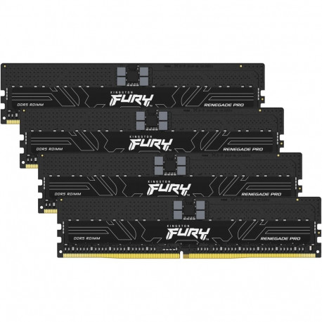 RIMM 128 GB DDR5-6400 (4x 32 GB) Quad-Kit ECC (schwarz, KF564R32RBE2K4-128, Renegade Pro, Registered