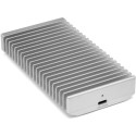 OWC Express 1M2 4 TB, External SSD (silver/aluminum, Thunderbolt 4 (USB-C), USB-C)