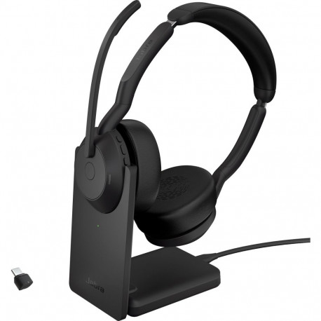 Evolve2 55 koos laadimisjaamaga, must, stereo, Microsoft Teams, USB-C, Link380c