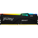 Kingston FURY DDR5 - 16GB - 6000 - CL - 30, Single RAM (black, KF560C30BBA-16, FURY Beast RGB, INTEL