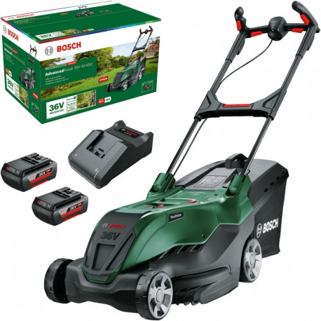 Akku-Rasenmäher AdvancedRotak 36V-40-650, 36Volt (grün/schwarz, 2x Li-Ionen Akku 2,0Ah, POWER FOR AL