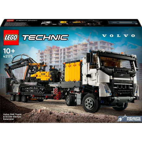 LEGO 42175 Technic Volvo FMX truck with EC230 Electric crawler excavator, construction toy