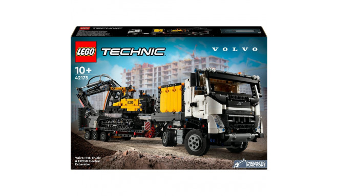 LEGO 42175 Technic Volvo FMX truck with EC230 Electric crawler excavator, construction toy
