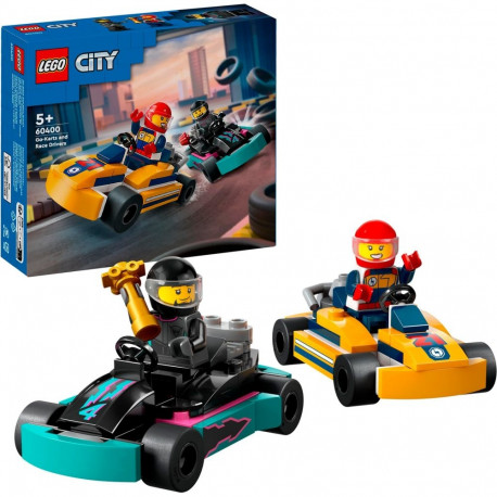 LEGO 60400 City Go-Karts with Racers, Construction Toy