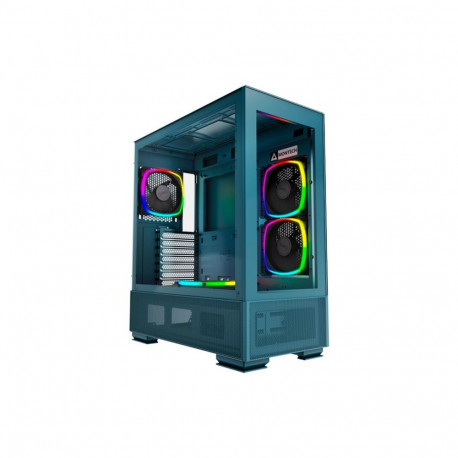 Montech SKY TWO , Tower case (blue, Tempered Glass x 2)