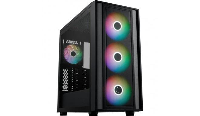 Cooler Master MasterBox 600, tower case (black, tempered glass)