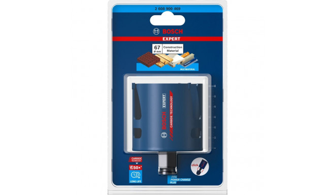 Bosch Expert hole saw 'Construction Material', 67mm (2.3/4)