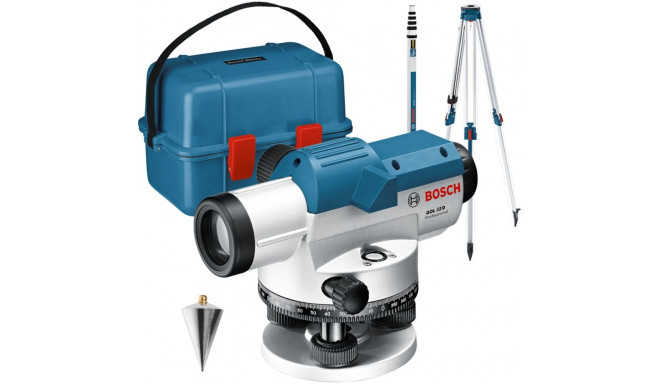 Bosch optical level GOL 32 G Professional, with construction tripod (blue, case, unit of measurement