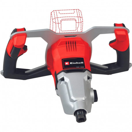 Einhell Professional Cordless Paint/Mortar Mixer TP-MX 18-2 Li BL - Solo, 18Volt, Mixer (red/black,