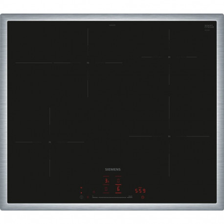 Siemens EH645HFB1E iQ300, independent hob (black/stainless steel, 60 cm, Home Connect)