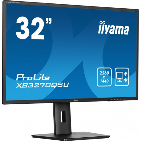 ProLite monitor XB3270QSU-B1 80cm (31.5Zoll) WQHD IPS HDMI DP ergonoomiline jalus 100Hz paneel, must