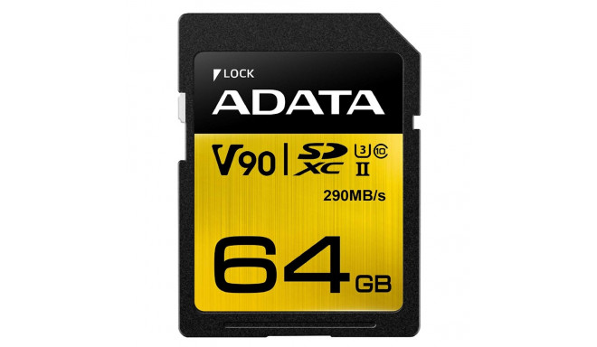 ADATA Premier One - 64 GB - SDXC memory card (UHS-II U3, V90)