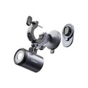 Baseus PrimeTrip 2-in-1 bike mount, phone holder + flashlight (black)