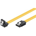 Goobay SATA cable PC data cable; 6 Gbps; 90 clip 95020