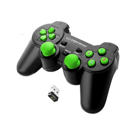 Gaming Controller - Esperanza EGG108G USB 2.0 PC/PS3 Gamepad Black, Green