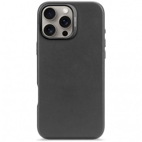 Decoded Leather Backcover iPhone 16 Pro Max Black