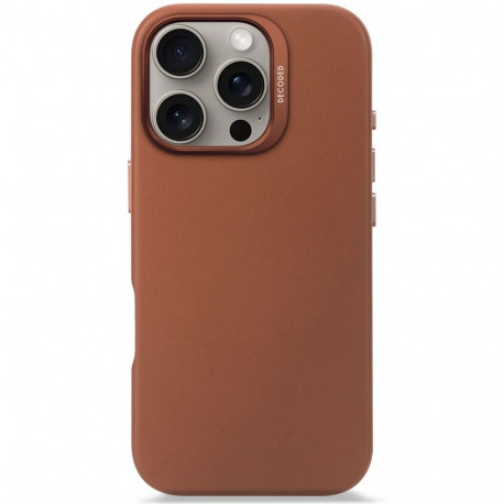 Decoded Leather Backcover iPhone 16 Pro Tan