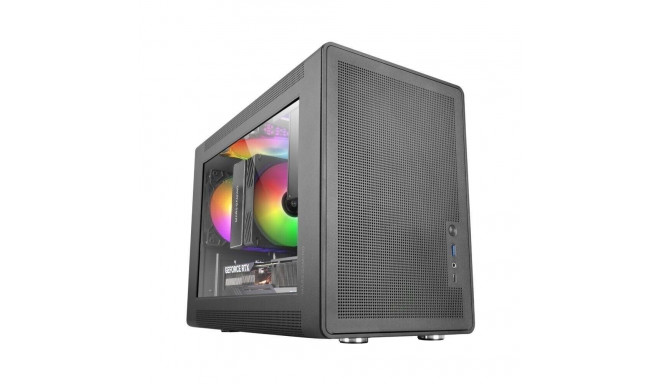 Mars Gaming MCXPS mATX Ultra-Compact Gaming PC Case with MESH & Glass Panel