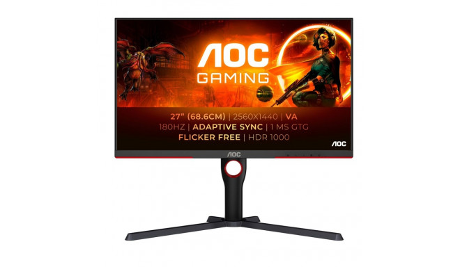 AOC G3 Q27G3XMN/BK arvutimonitor 68.6 cm (27") 2560 x 1440 pikslit 2K Ultra HD LED must