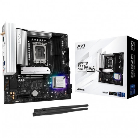 B860M Pro RS WiFi, must/hõbedane