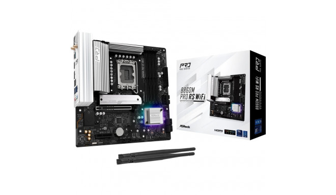 B860M Pro RS WiFi, must/hõbedane