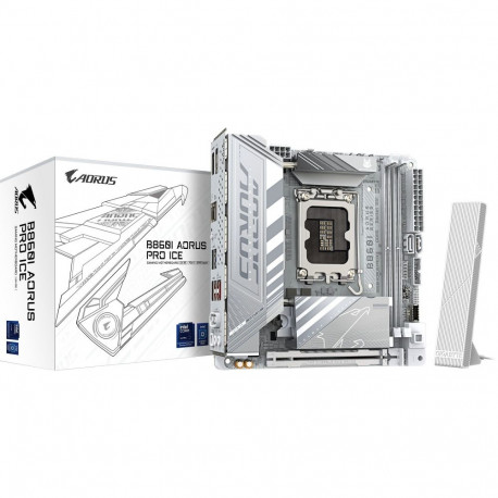 AORUS B860I PRO ICE, hõbe
