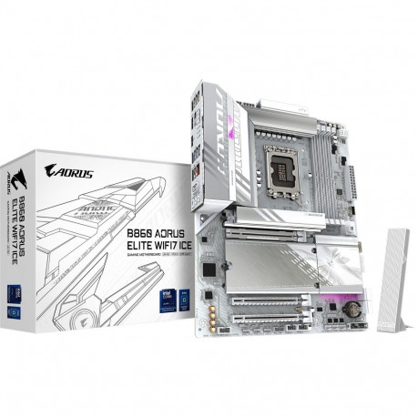 GIGABYTE B860 AORUS ELITE WIFI7 ICE - Socket 1851 - motherboard (white)