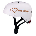 Kask M dla dzieci 3-7 lat - SUN BABY z lampką LED  biały