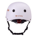 Kask M dla dzieci 3-7 lat - SUN BABY z lampką LED  biały