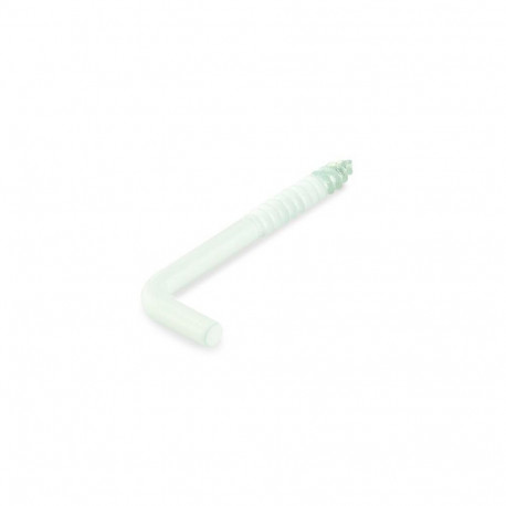 SCREW HOOK 60X3,8X24X17 WHITE/ 4PCS