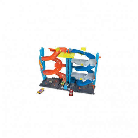Hot Wheels City Transforming Race Tower Playset, Track Set with 1 Toy Car