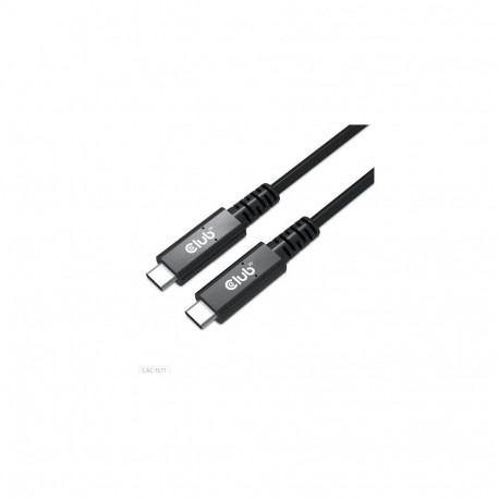 CLUB3D USB4 certified Type-C Gen3x2 Bi-Directional Cable 40Gbps 8K60Hz 100W PowerDelivery M-M 0.8m -