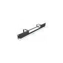 DeLOCK 19″ Cable Management Routing Panel with opening and 2 hooks 1U black