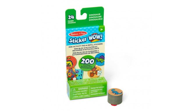MELISSA & DOUG Sticker WOW! Kleebiste täitepakk - Dinosaurus